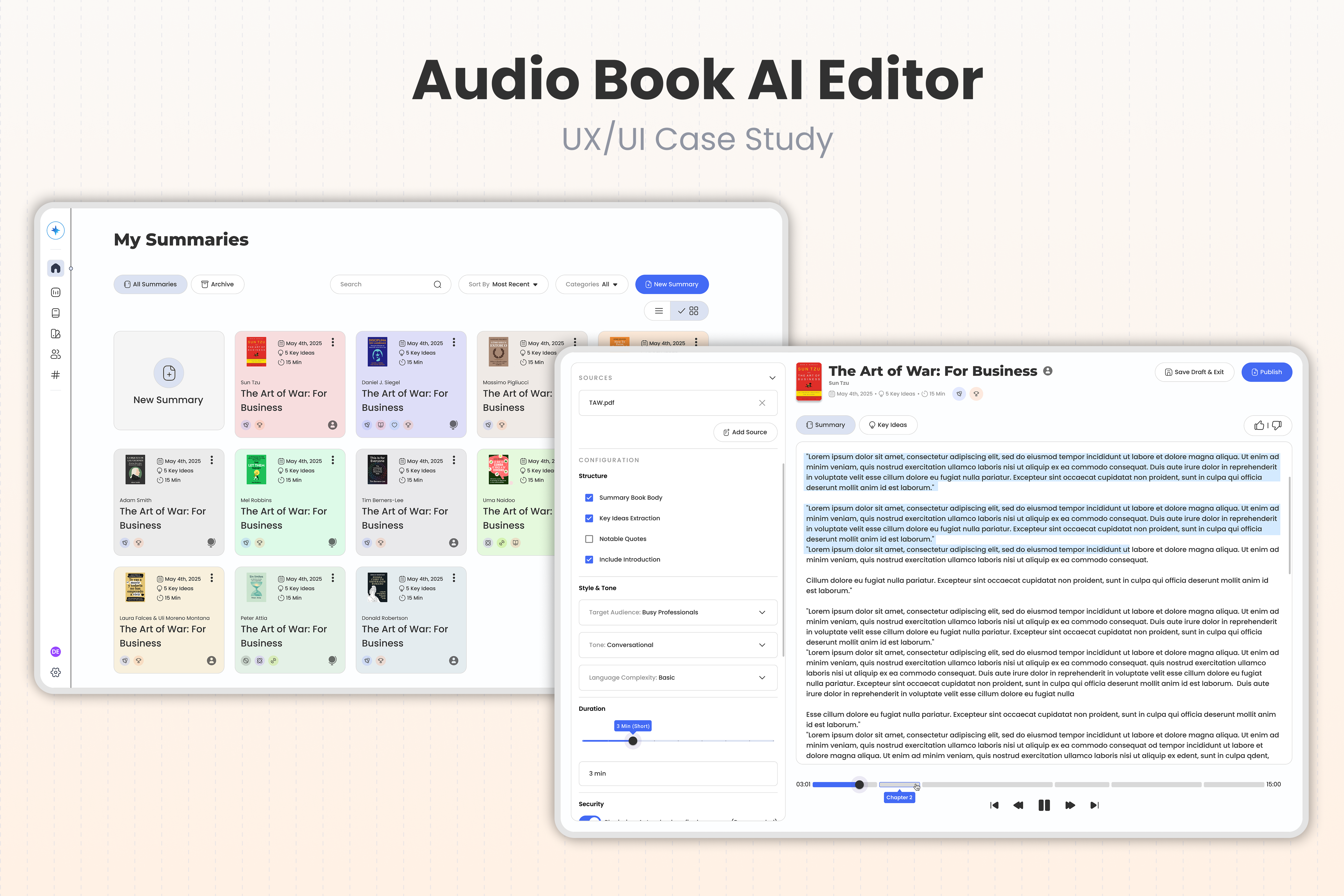 Audiobook project thumbnail